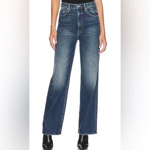 Mother high waisted tunnel vision sneak jeans in mile high